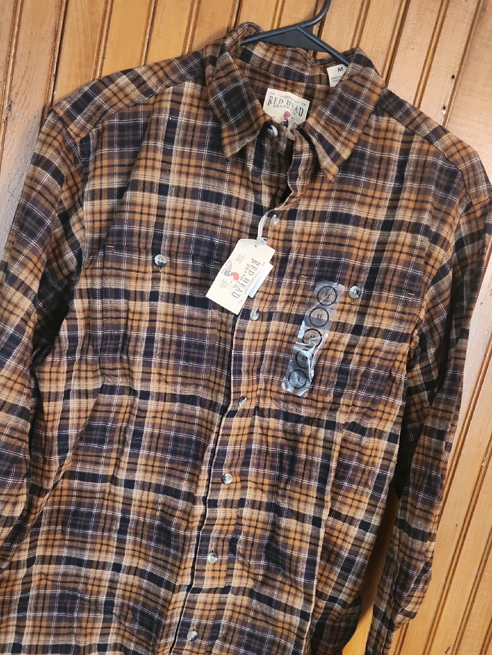 RedHead Plaid Flannel Shirt - Brown & Black Tartan